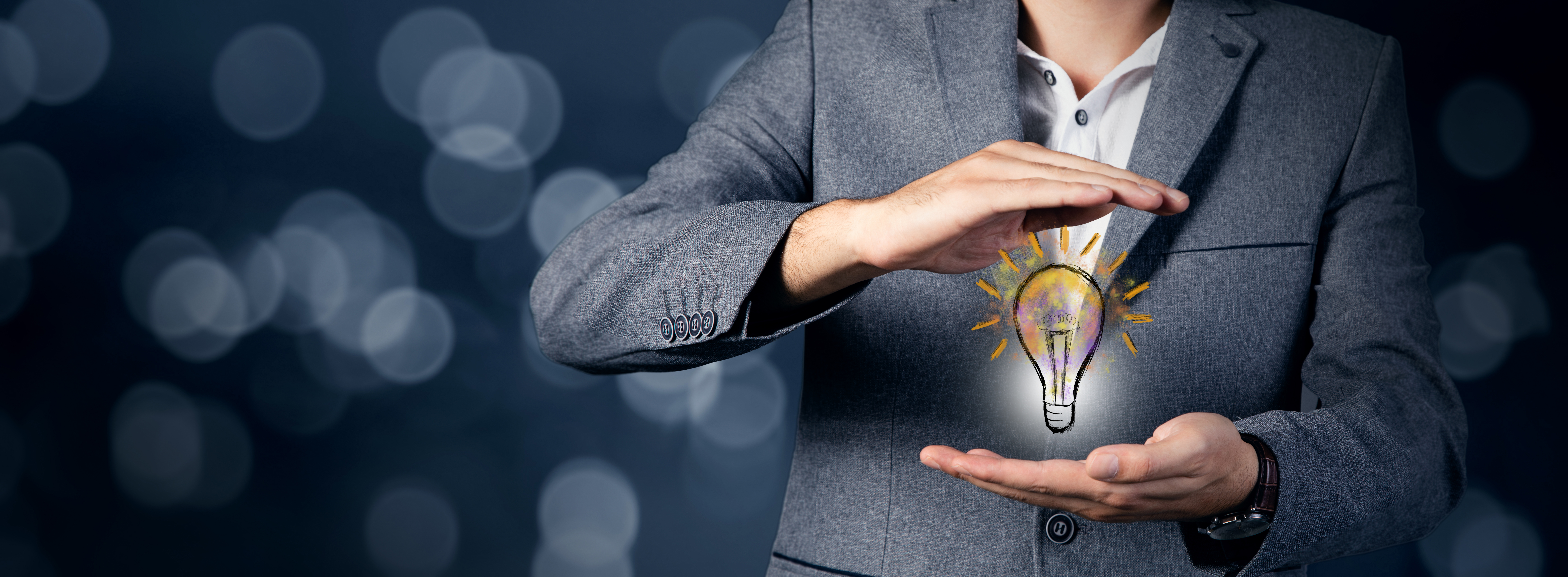 man-using-lightbulb-idea-interface